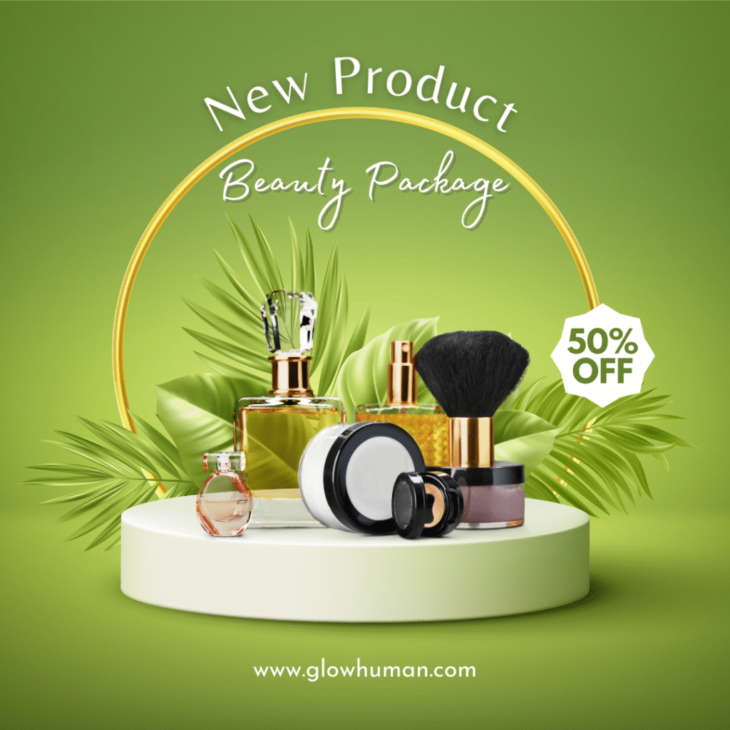 green modern new product cosmetic instagram post