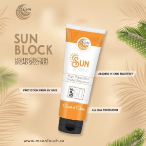 moon touch sunblock spf 60 | all day uv protection pakistan