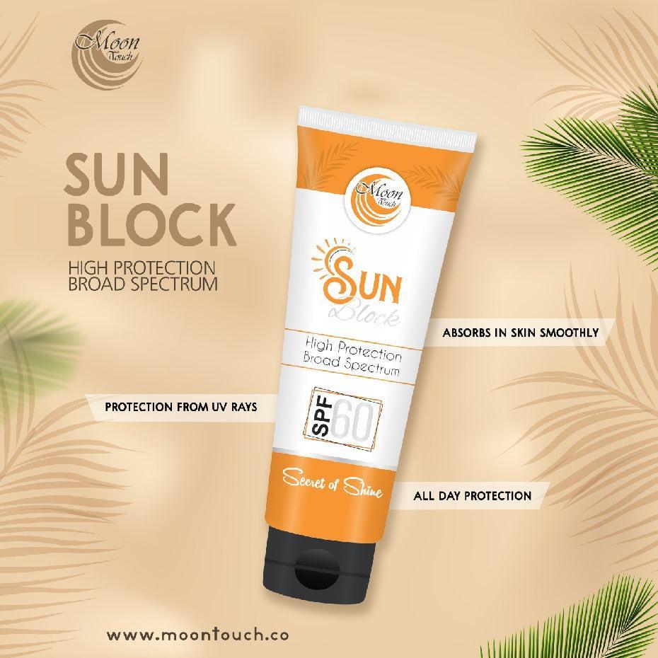moon touch sunblock spf 60 | all day uv protection pakistan