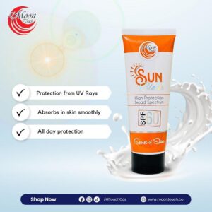 moon touch sunblock spf 60 | all day uv protection pakistan