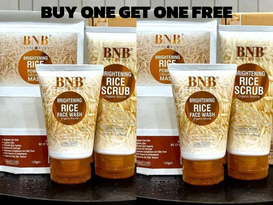 bnb rice brightening glow kit 3in1 | glass skin